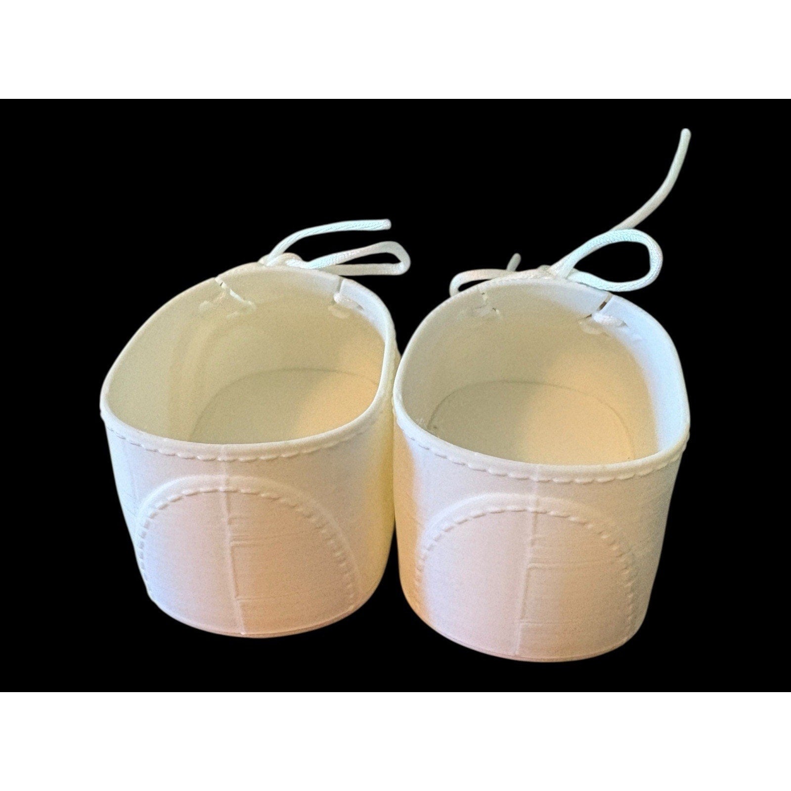 Replacement Shoes For 16” Cabbage Patch Kid 3D Printed - Lace Up White Sneakers