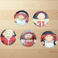 Set Of 5 Vintage Cabbage Patch Kids 2” Buttons Pinbacks 1980s CPK Toys Doll Pins