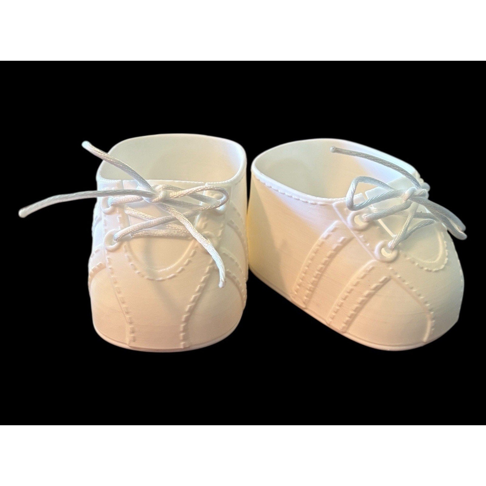 Replacement Shoes For 16” Cabbage Patch Kid 3D Printed - Lace Up White Sneakers
