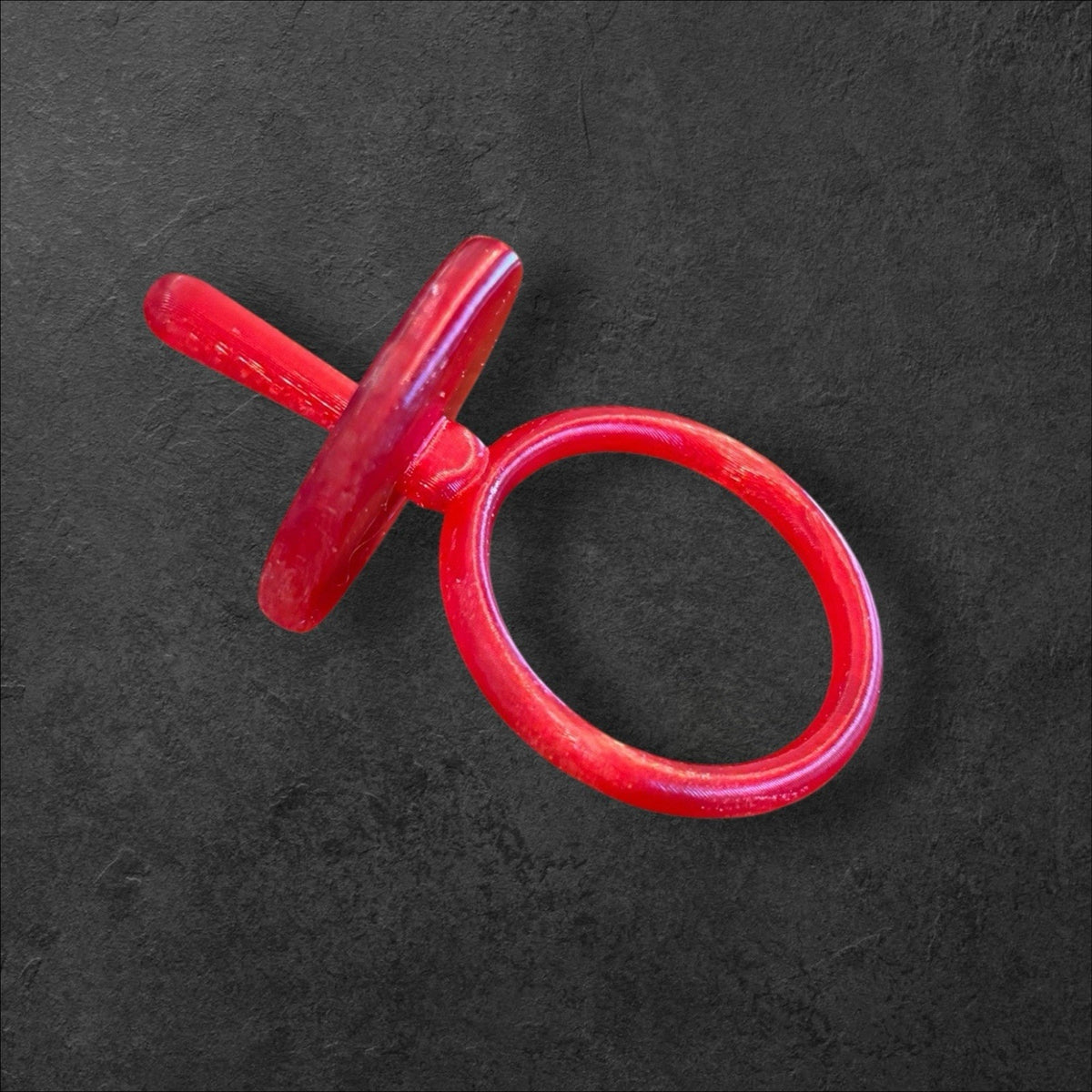 Replacement Pacifier For Cabbage Patch Kid Doll 3-D Printed - Translucent Red
