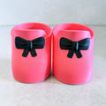 Replacement Shoes 16” Cabbage Patch Kid 3D Printed Bow Loafers Black Hot Pink