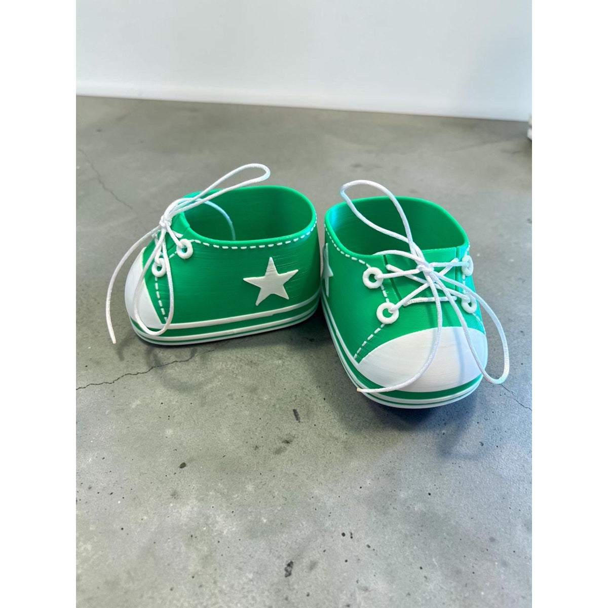 Replacement Shoes For 16” Cabbage Patch Kid 3D Printed - Star Sneakers Green