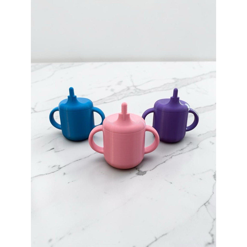 Cabbage Patch Kid Sippy Cup 3D Printed For Pacifier Mouth Dolls Pink Blue Purple