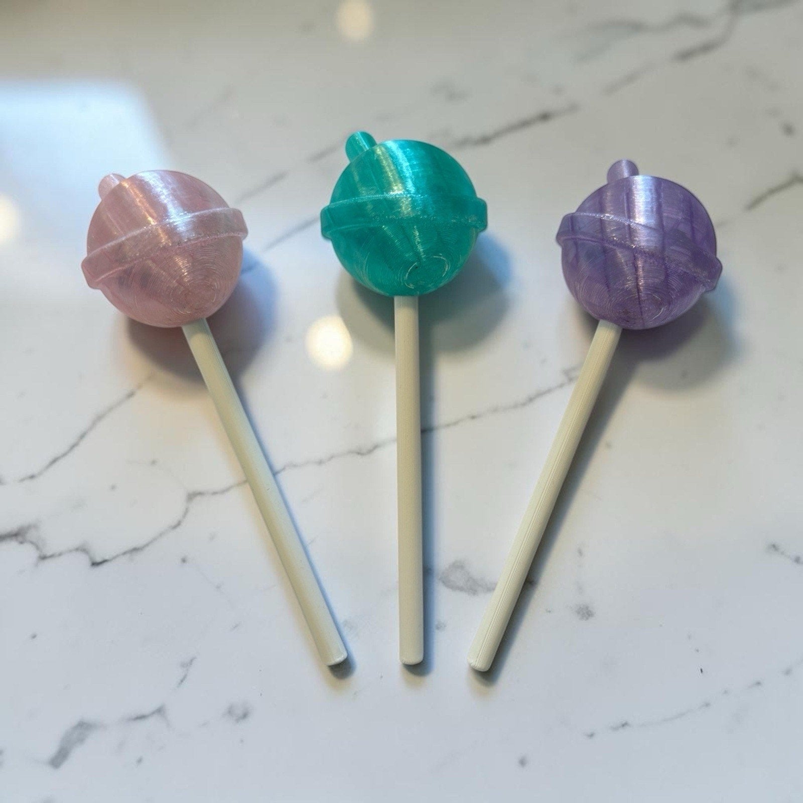 Lollipop Sucker For Cabbage Patch Kid Pacifier Mouth Dolls 3D Printed 3 Pastels