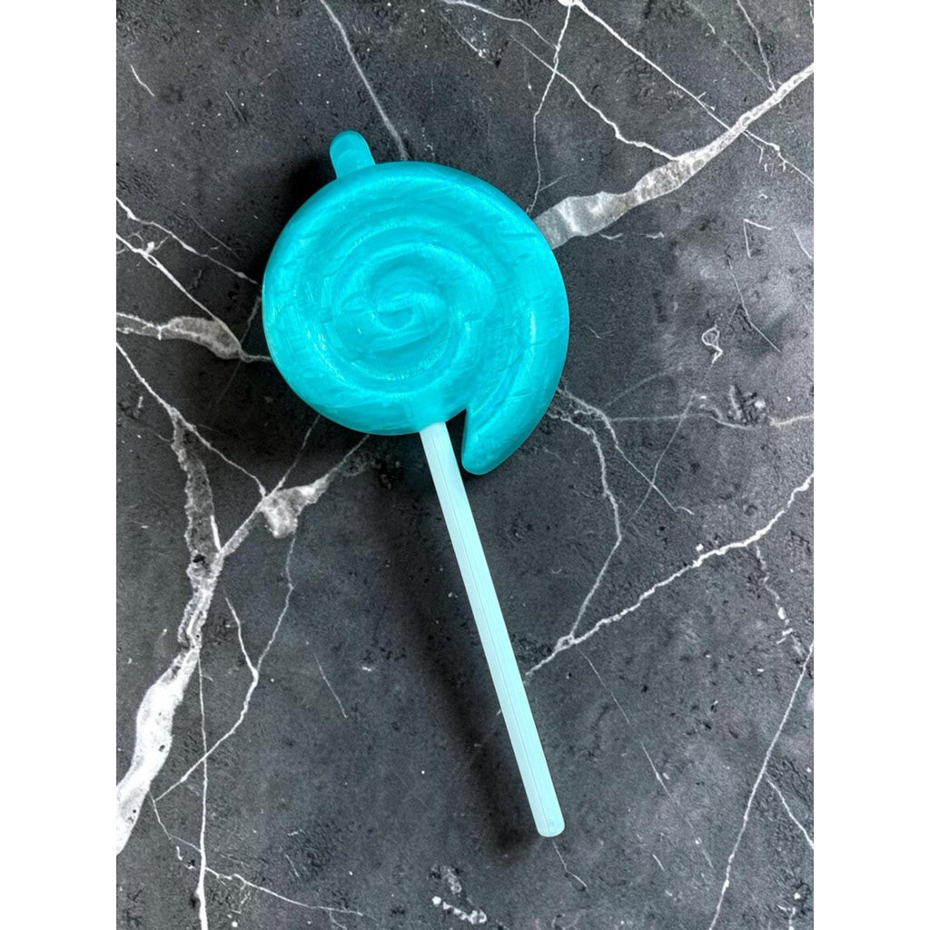 Big Swirl Lollipop For Cabbage Patch Kid Pacifier Mouth Dolls 3D Printed Teal