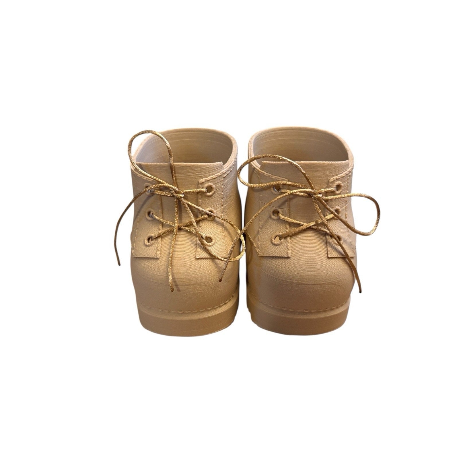 Shoes For 16” Cabbage Patch Kid 3D Printed - Chunky Tan High Hi Top Boots