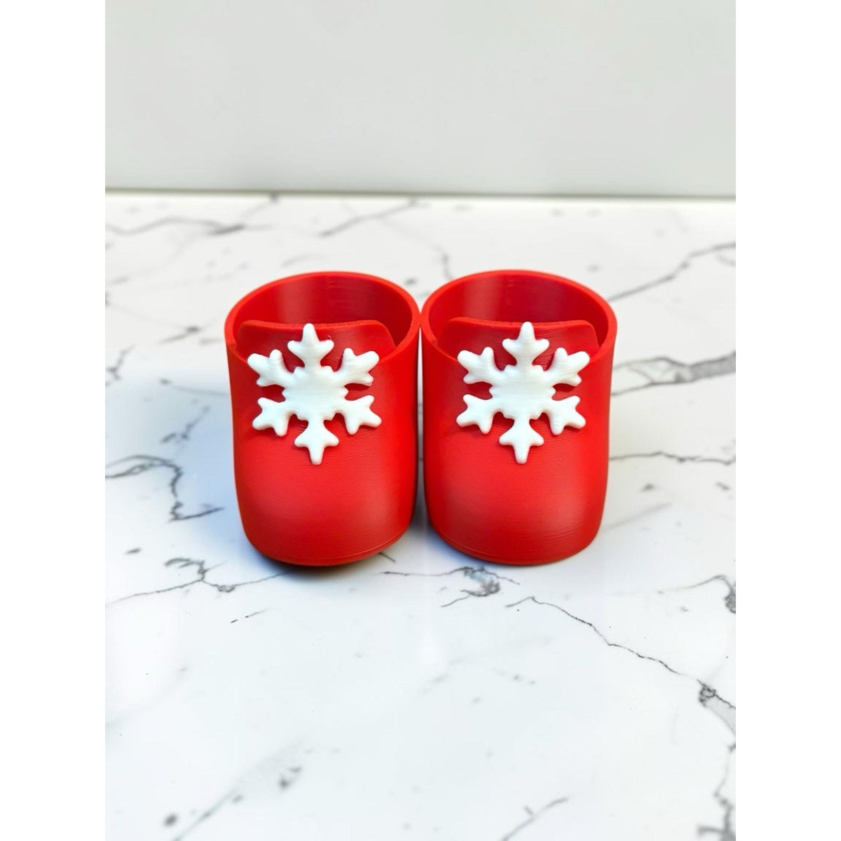 Shoes 16” Cabbage Patch Kid 3D Printed Snowflake Loafers Christmas Red White