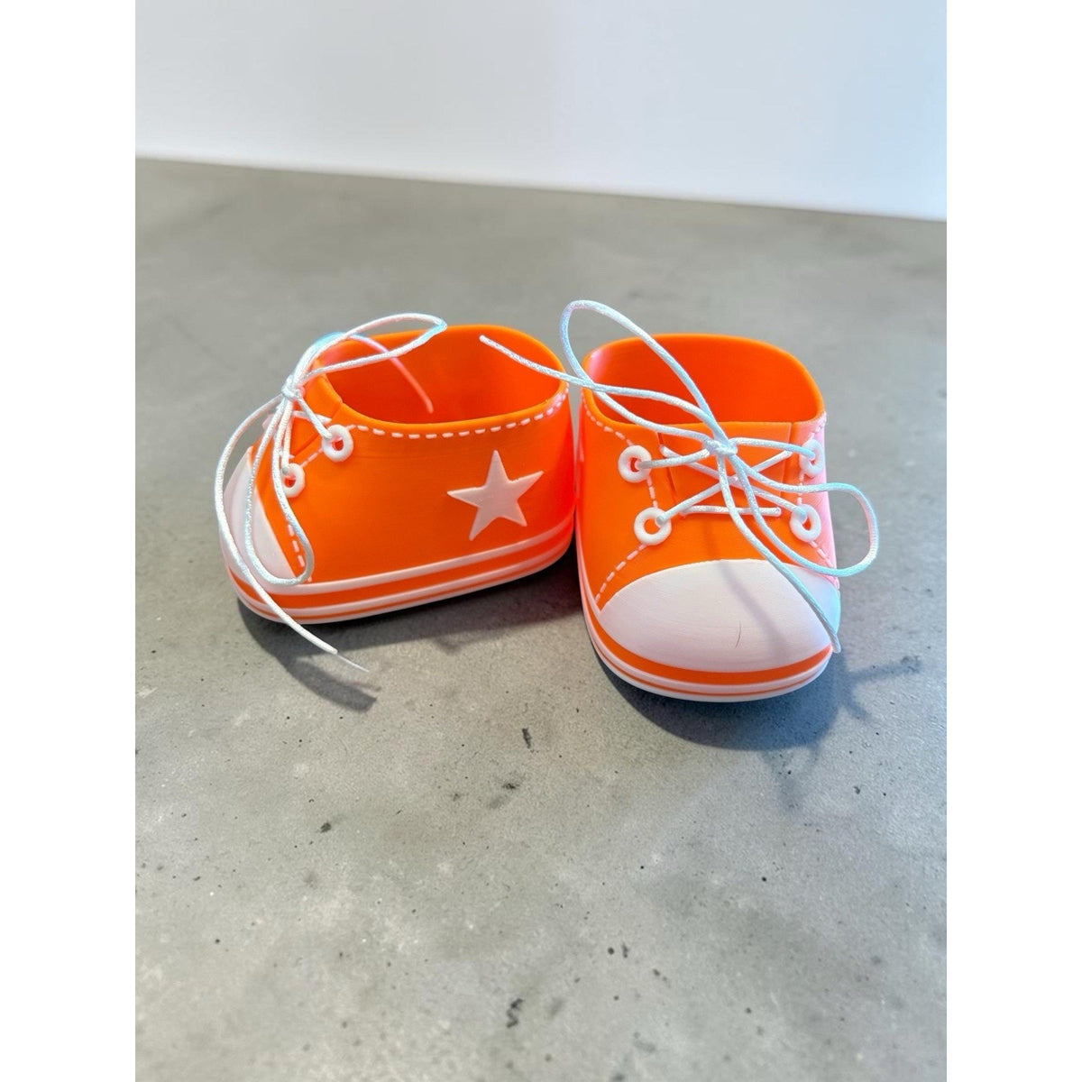 Replacement Shoes For 16” Cabbage Patch Kid 3D Printed - Star Sneakers Orange