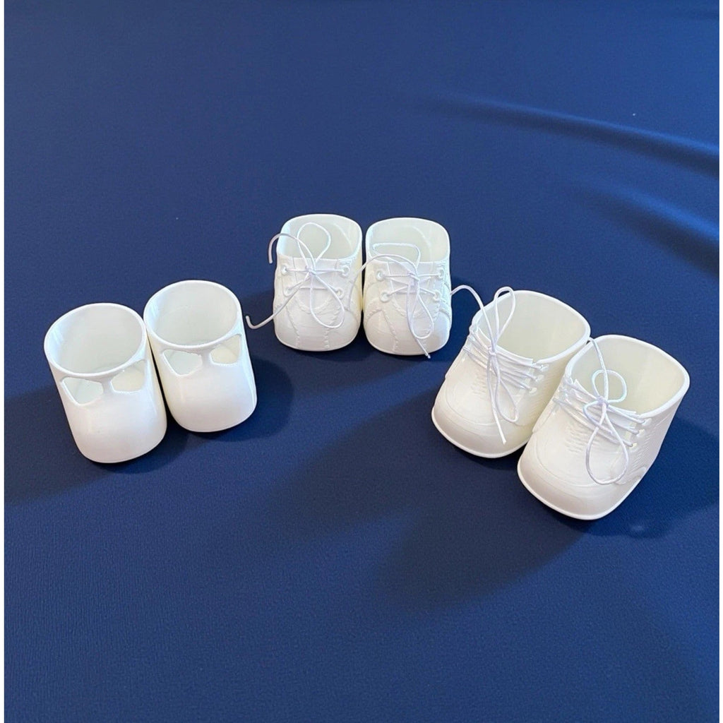 Flexible Replacement Shoes 3D Printed Cabbage Patch Kid 3 Pair Lace Up Mary Jane