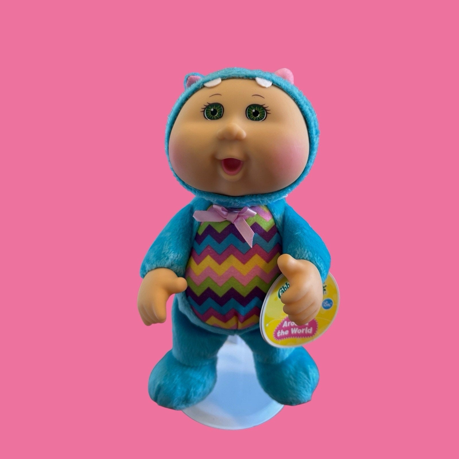 Cabbage Patch Kid Cutie Animal Doll - Around The World Blue Hippo Pastel Colors