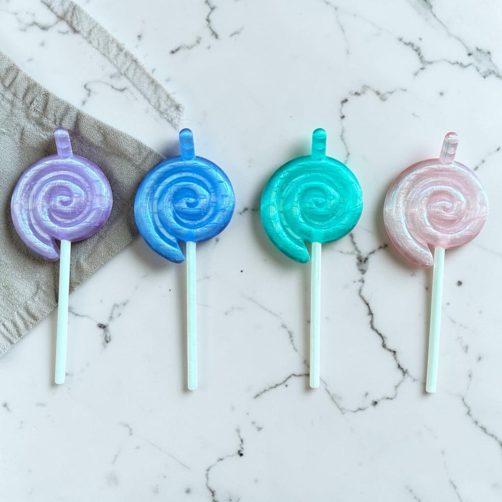 Big Swirl Lollipop For Cabbage Patch Kid Pacifier Mouth Dolls 3D Printed Pastel