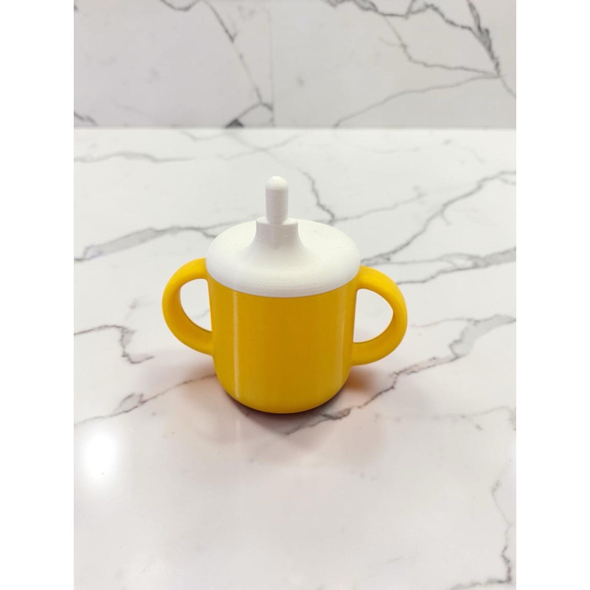 Cabbage Patch Kid Sippy Cup 3D Printed For Pacifier Mouth Dolls Yellow White Top