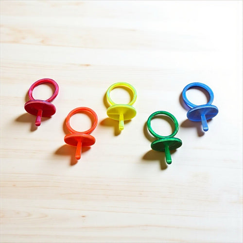 Replacement Pacifier For Cabbage Patch Kid Doll Set Of 5 Translucent Rainbow