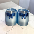 Shoes 16” Cabbage Patch Kid 3D Printed Loafers Satin Ice Dark Blue Bow Christmas