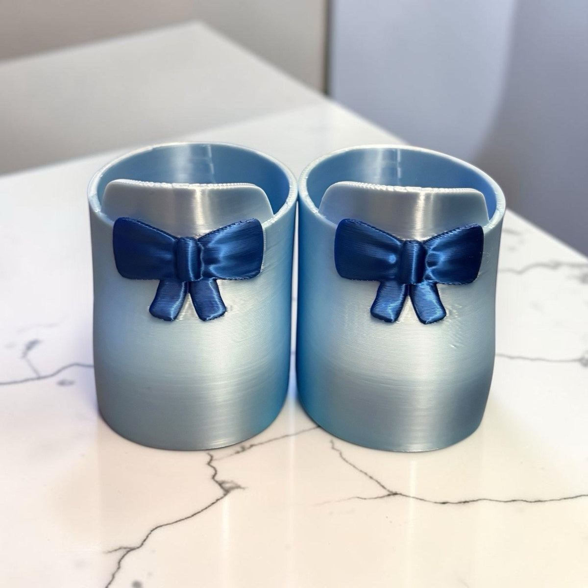 Shoes 16” Cabbage Patch Kid 3D Printed Loafers Satin Ice Dark Blue Bow Christmas