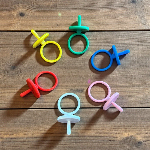 Replacement Pacifier For Cabbage Patch Kid Doll Set Of 6 Solid Colors Pacis