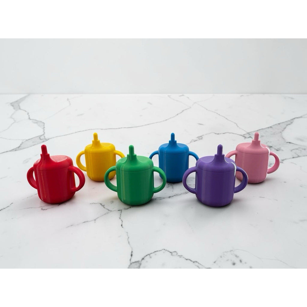 Cabbage Patch Kid Sippy Cup 3D Printed For Pacifier Mouth Dolls Set Of 6 Rainbow