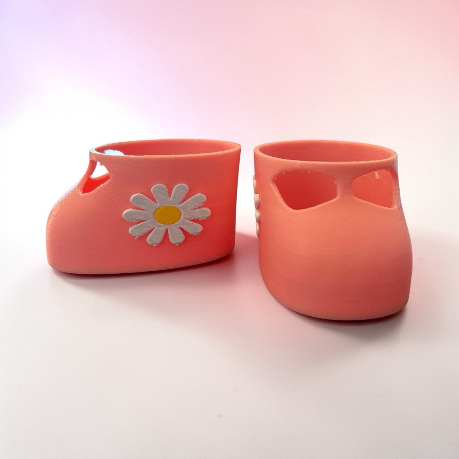 Shoes For 16” Cabbage Patch Kid 3D Printed - Pink With Daisy Flower