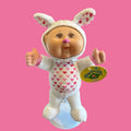 Cabbage Patch Kid Cutie Animal Doll - White Bunny Pink Hearts New Cute NWT