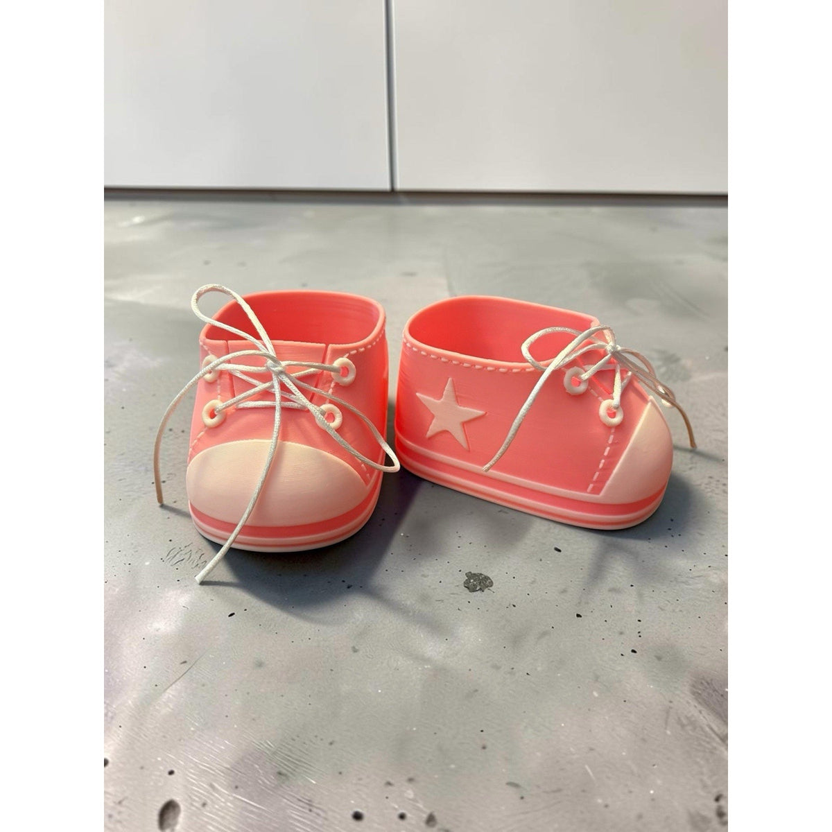 Replacement Shoes For 16” Cabbage Patch Kid 3D Printed - Star Sneakers Pink
