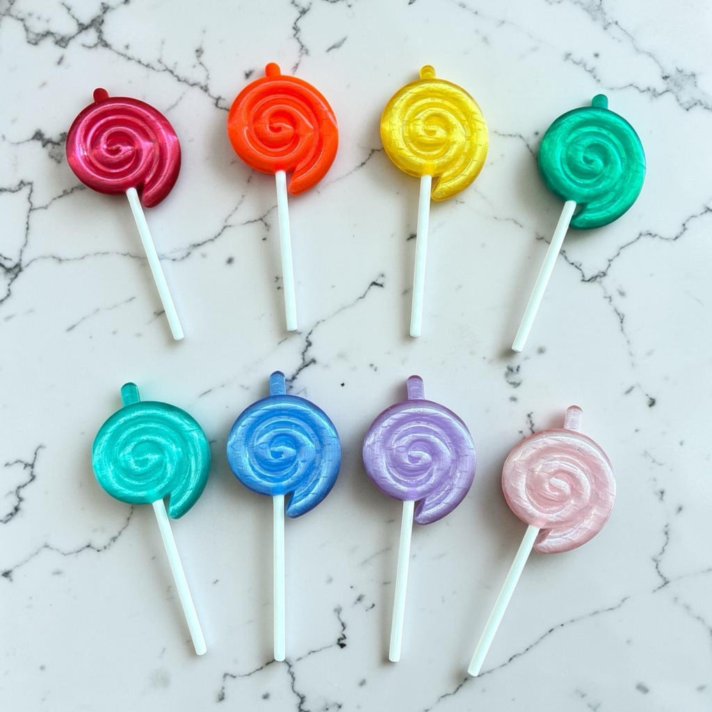 Big Swirl Lollipop For Cabbage Patch Kid Pacifier Mouth Dolls 3D Printed Rainbow