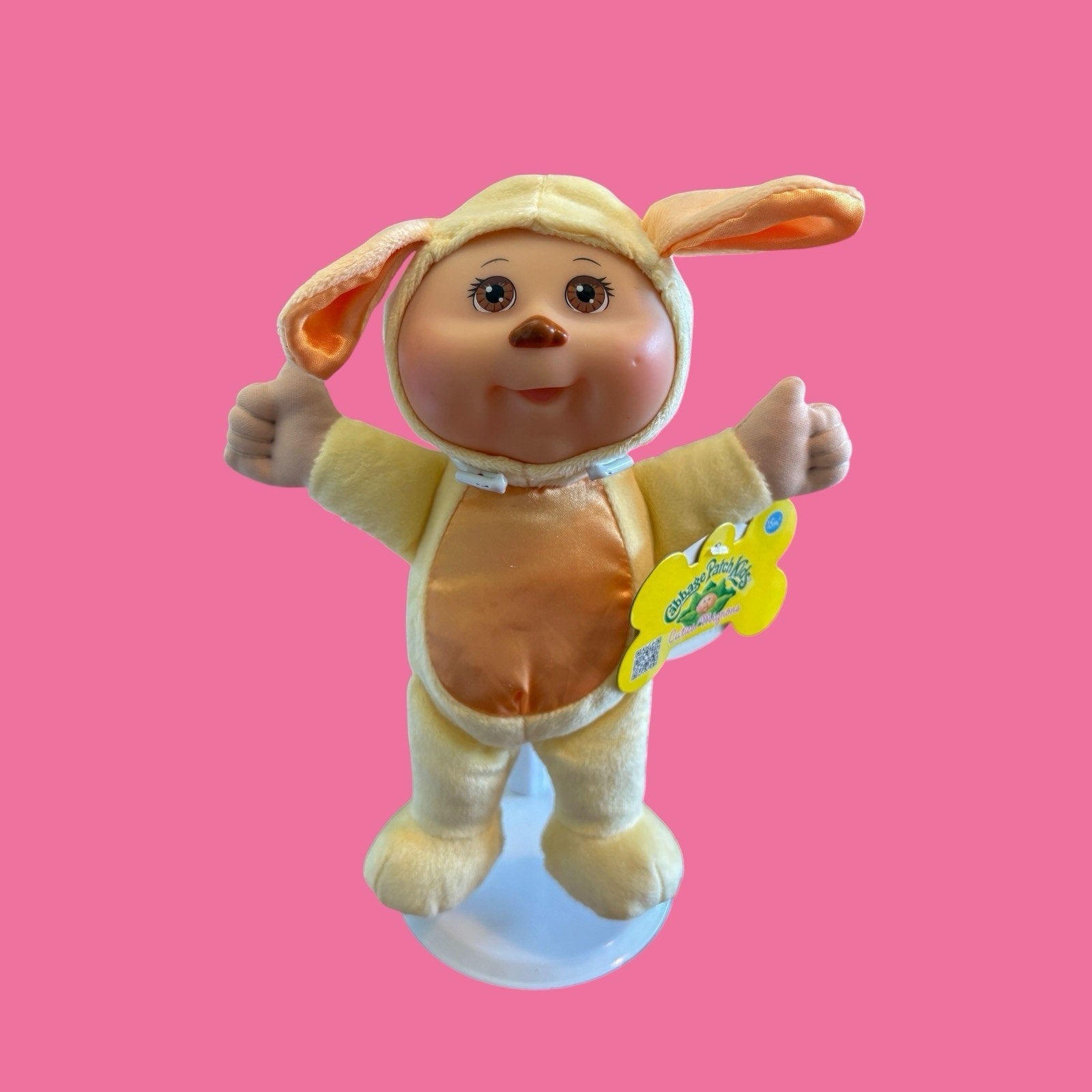 Cabbage Patch Kid Cutie Animal Doll - Yellow Gold Puppy Dog Floppy Ears 2012 NWT