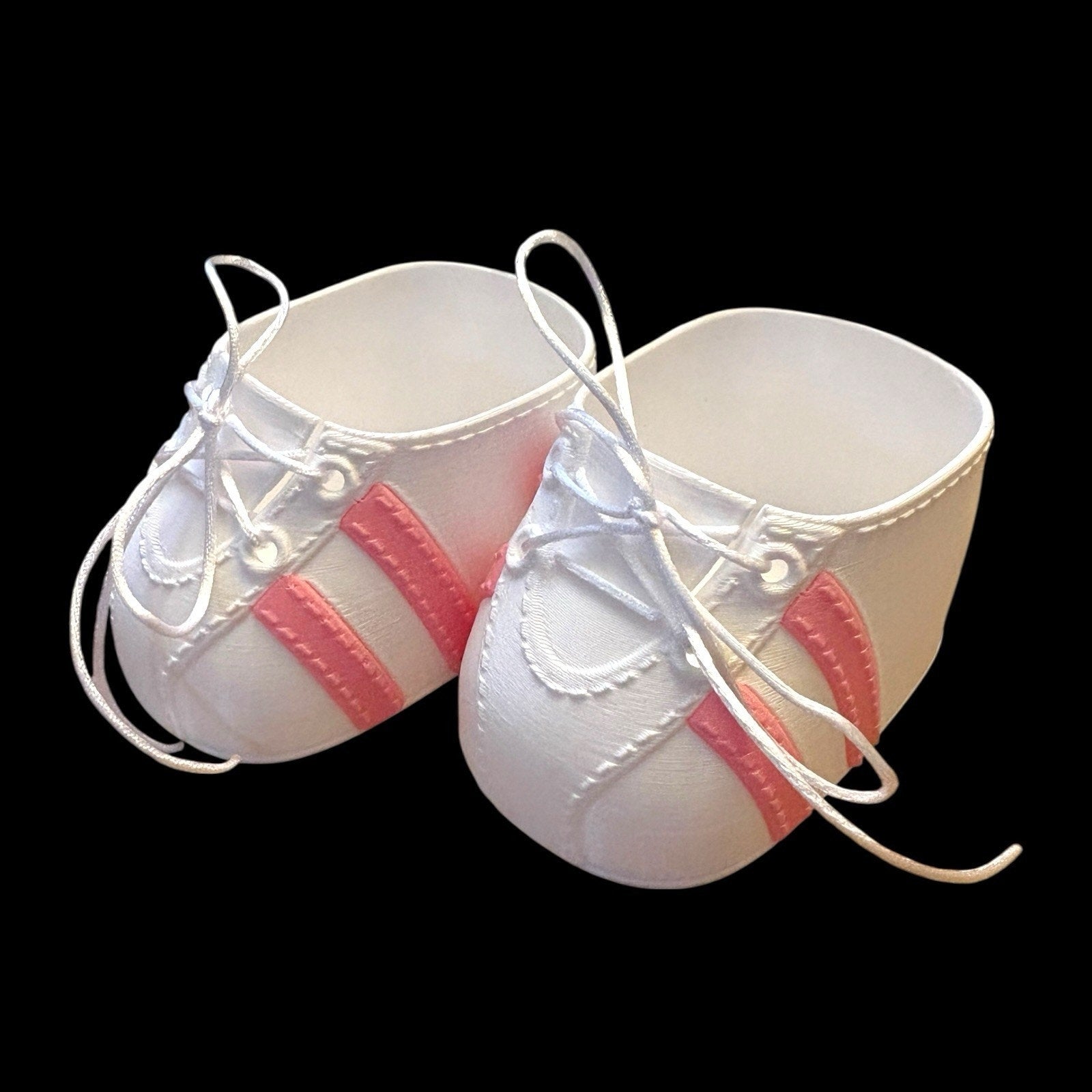 Replacement Shoes For 16” Cabbage Patch Kid 3D Printed - Stripe Sneakers Pink