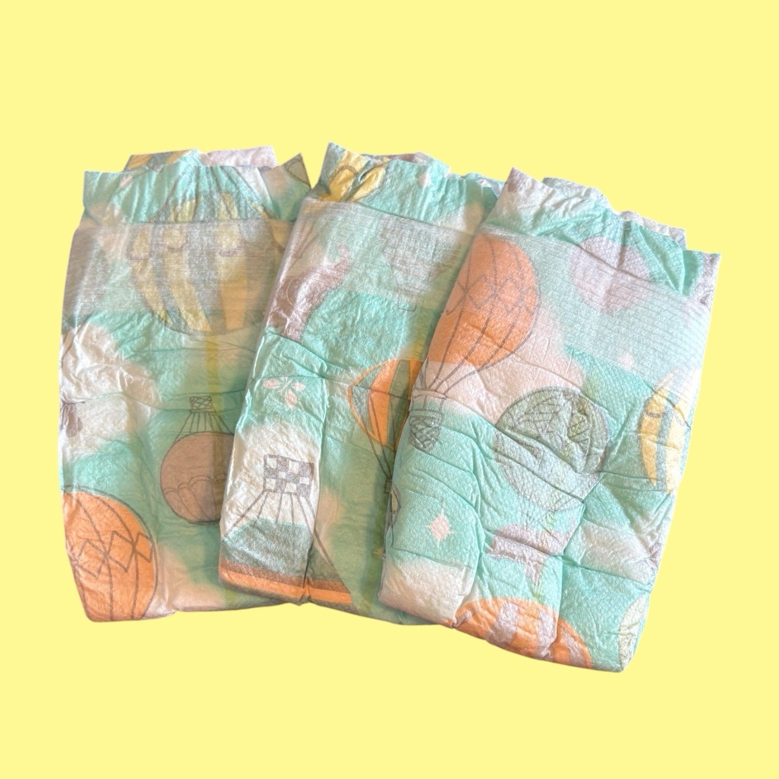 Set Of 3 Replacement Diapers For 16” Cabbage Patch Kids / Dolls Hot Air Balloons
