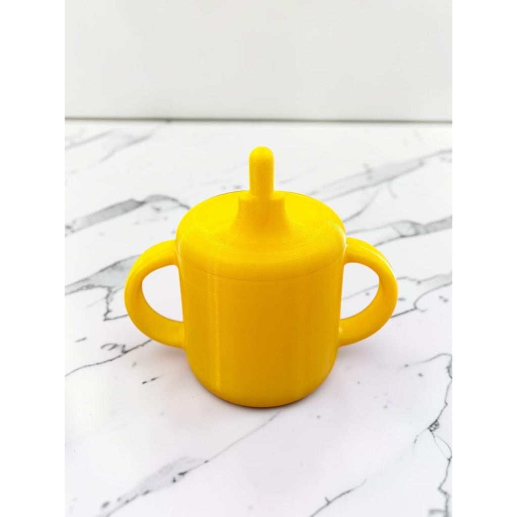 Cabbage Patch Kid Sippy Cup 3D Printed For Pacifier Mouth Dolls Yellow