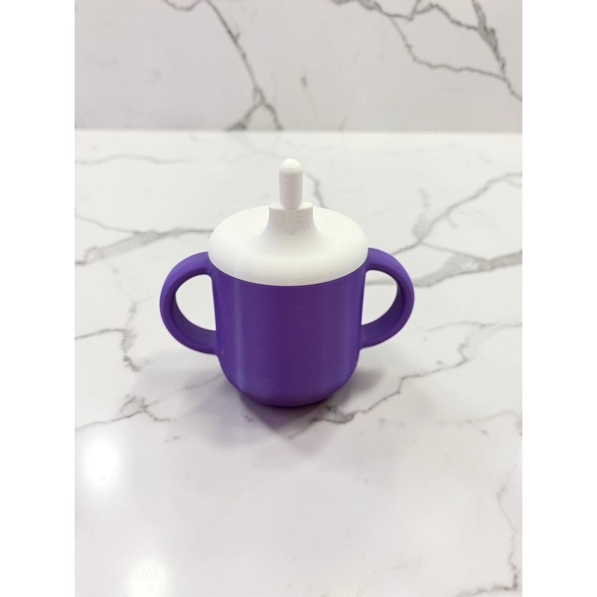 Cabbage Patch Kid Sippy Cup 3D Printed For Pacifier Mouth Dolls Purple White Top