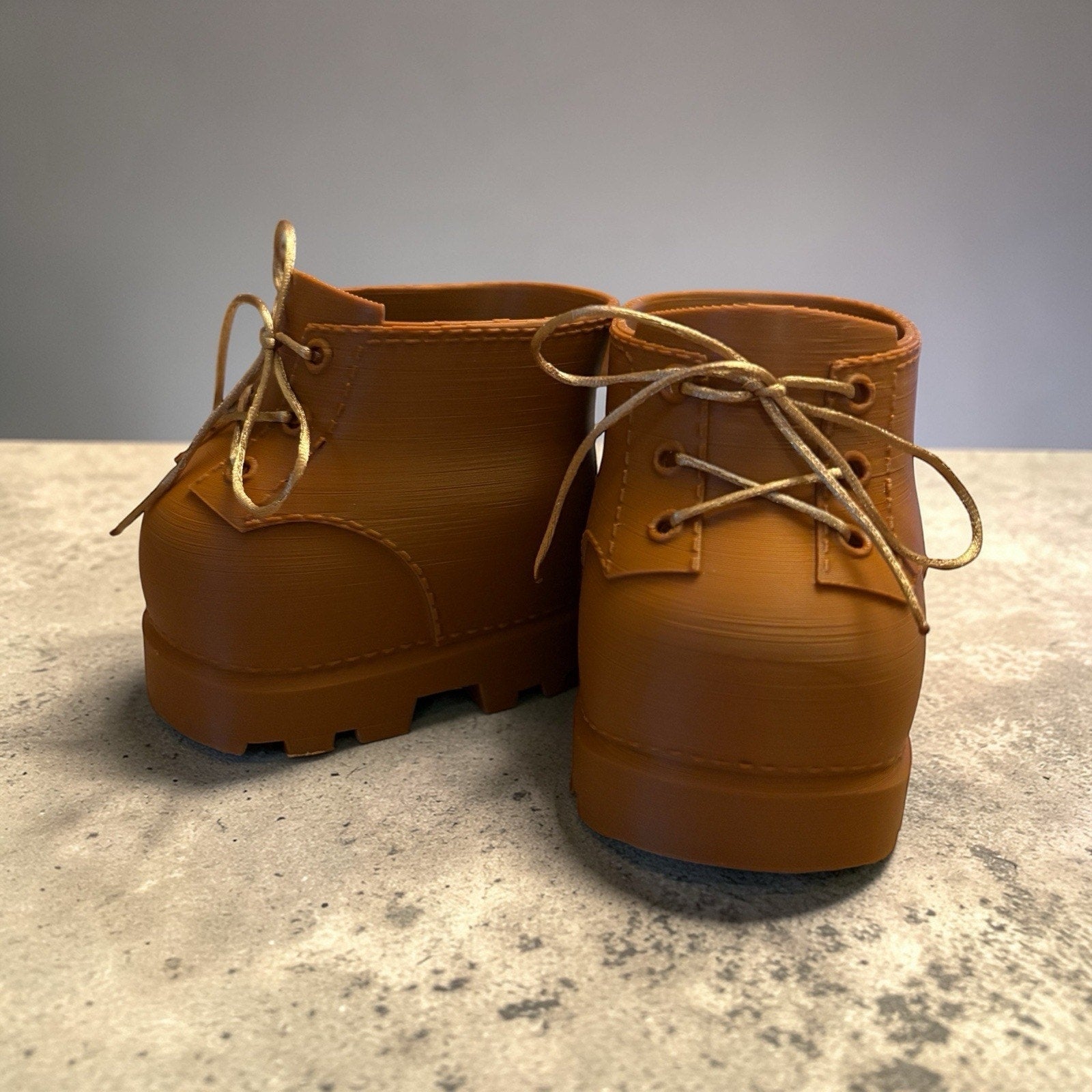 Shoes For 16” Cabbage Patch Kid 3D Printed - Chunky Brown High Hi Top Boots