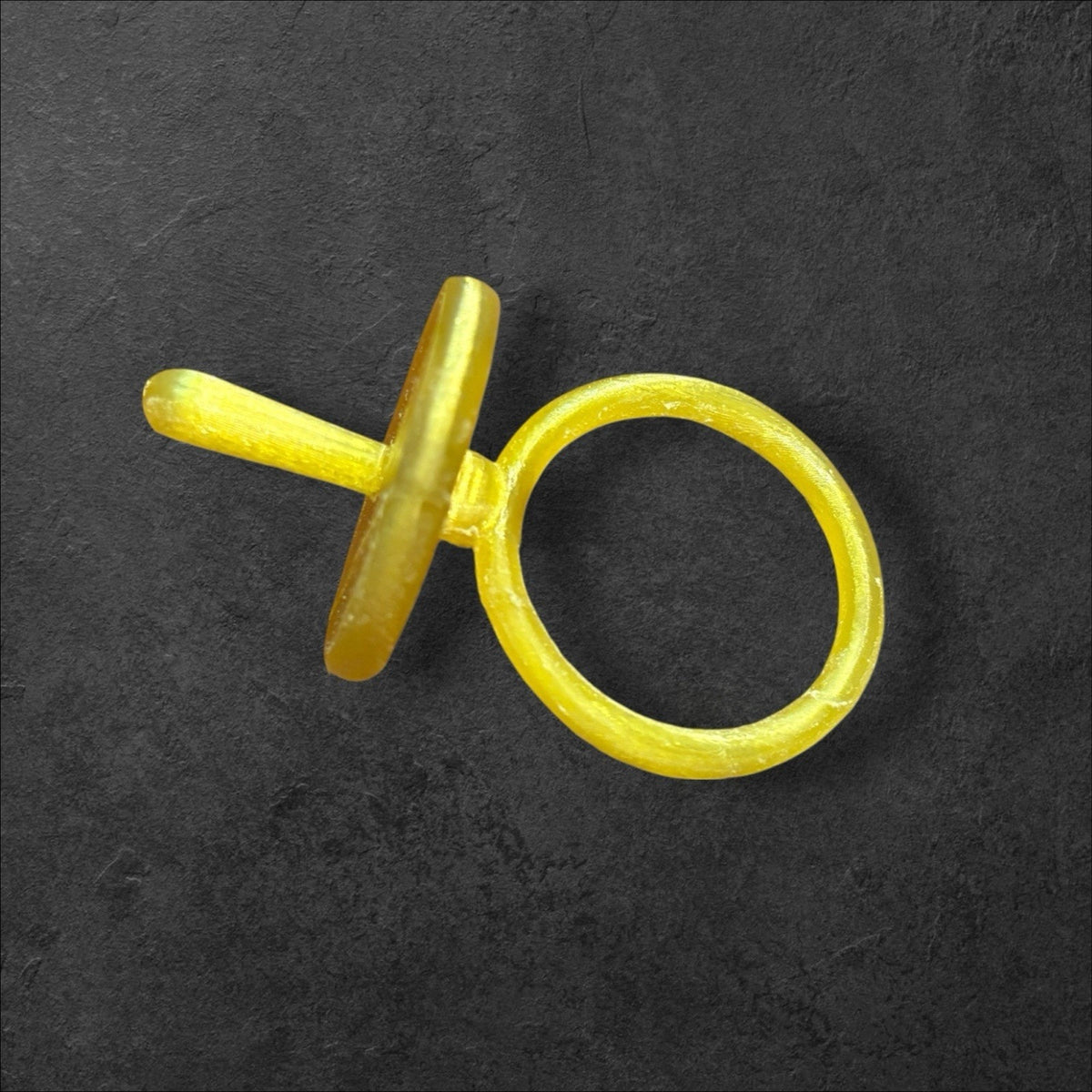Replacement Pacifier For Cabbage Patch Kid Doll 3-D Printed - Translucent Yellow