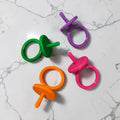 Replacement Pacifier Cabbage Patch 3D Print 4 Bold Colors Orange Magenta Purple
