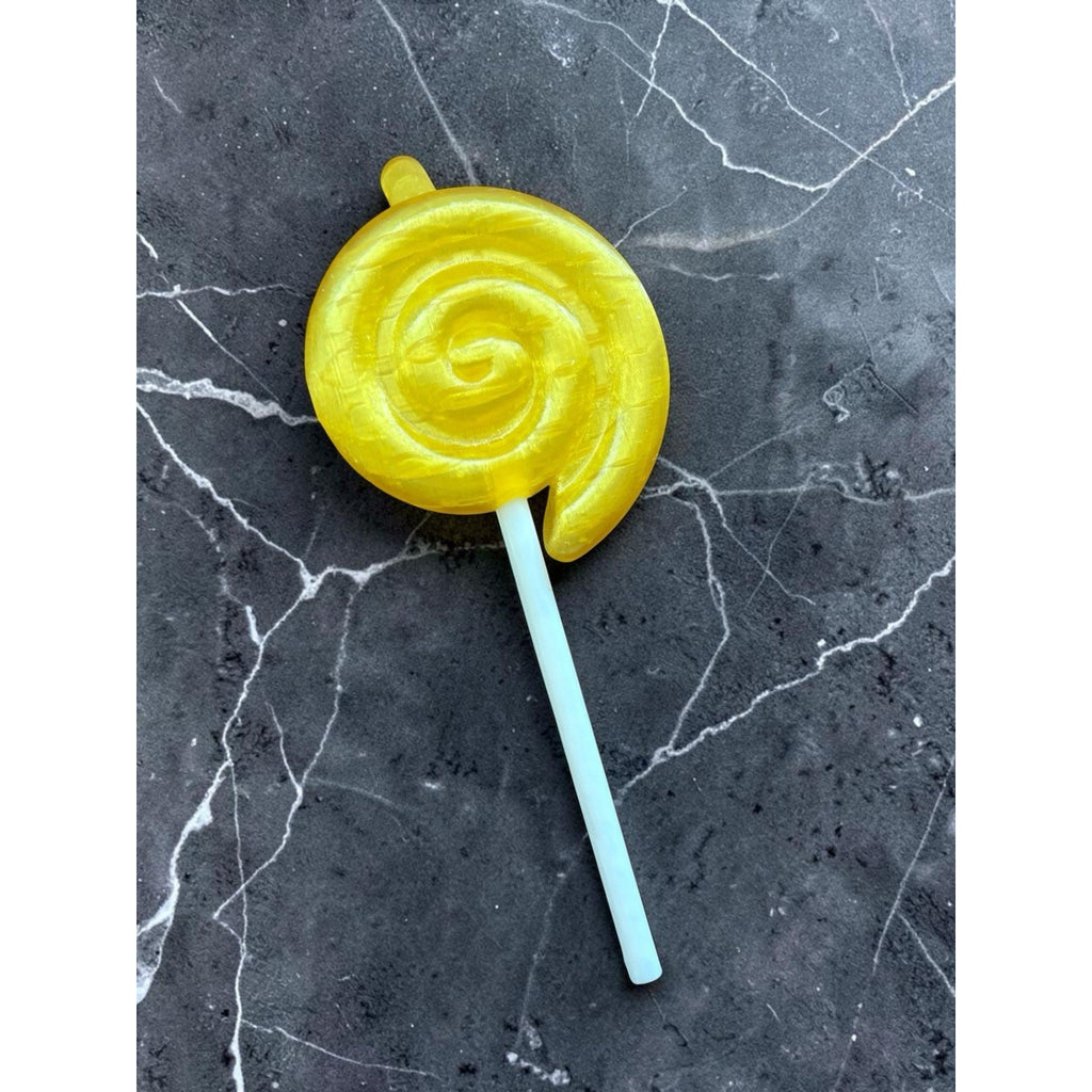 Big Swirl Lollipop For Cabbage Patch Kid Pacifier Mouth Dolls 3D Printed Yellow
