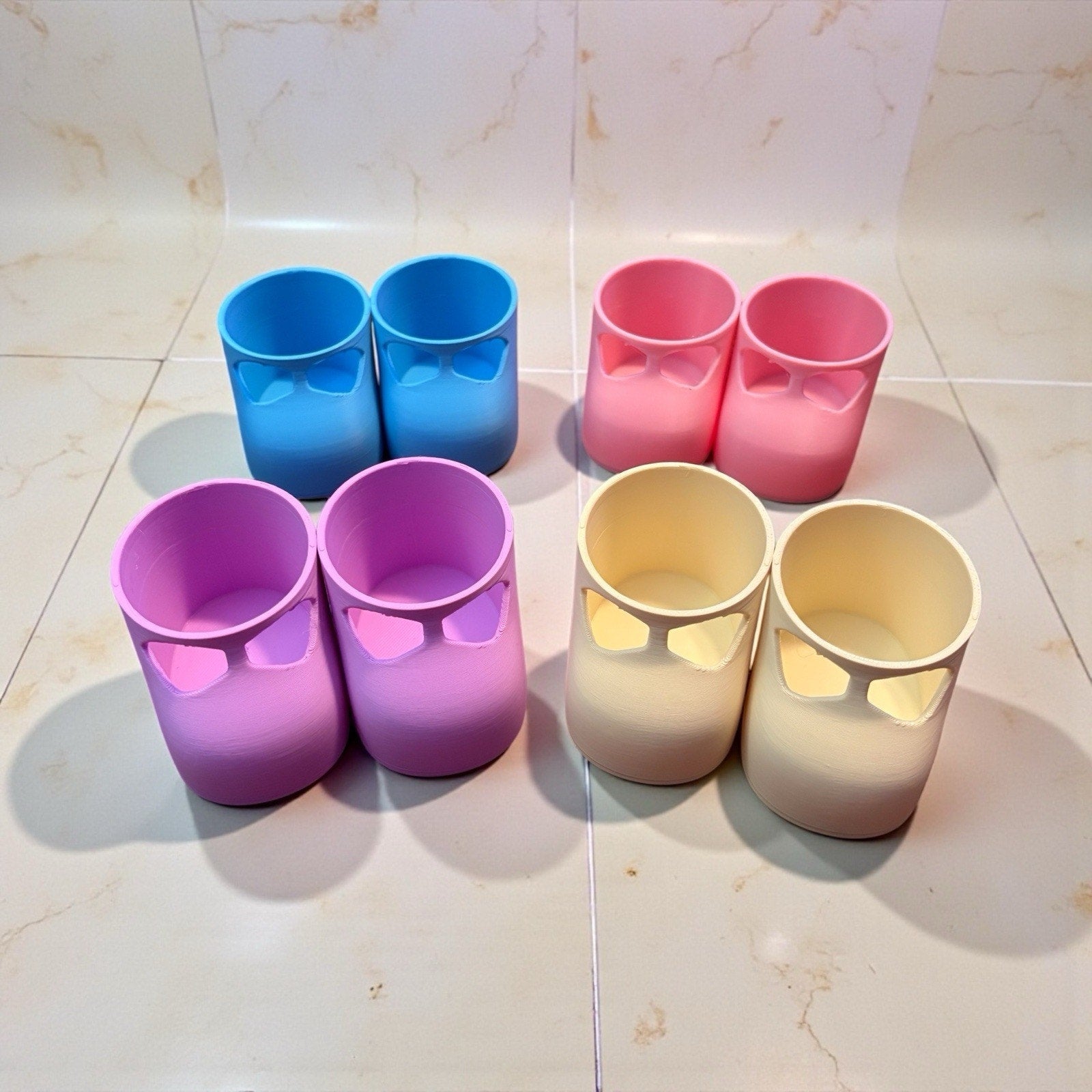 Replacement Shoes 16” Cabbage Patch 3D Printed 4 Pairs Almond Lilac Pink Blue