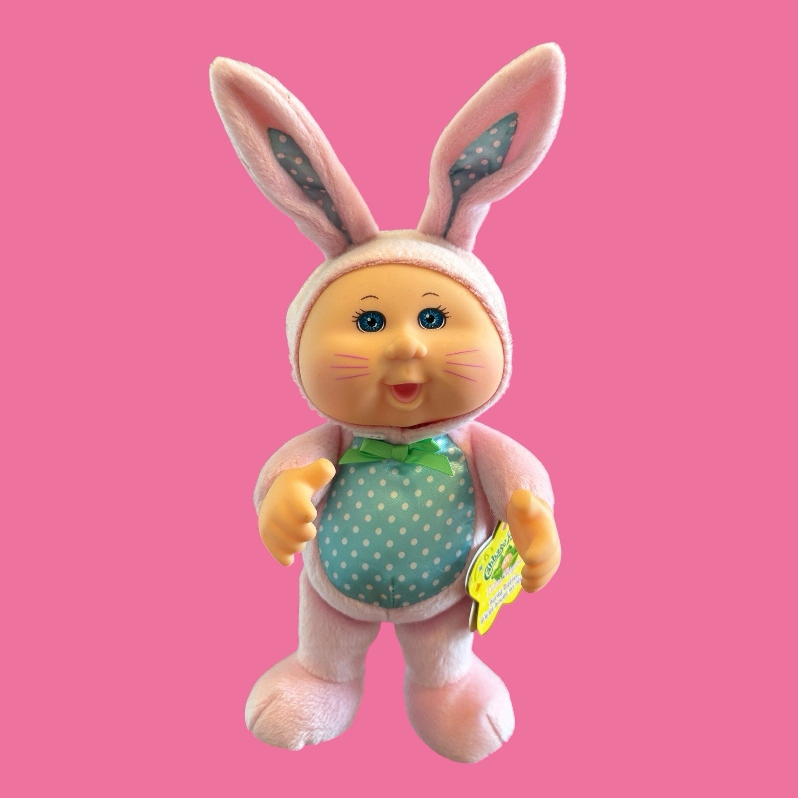 Cabbage Patch Kid Cutie Animal Doll - Bunny Rabbit Party Cuties Pink Polka Dot