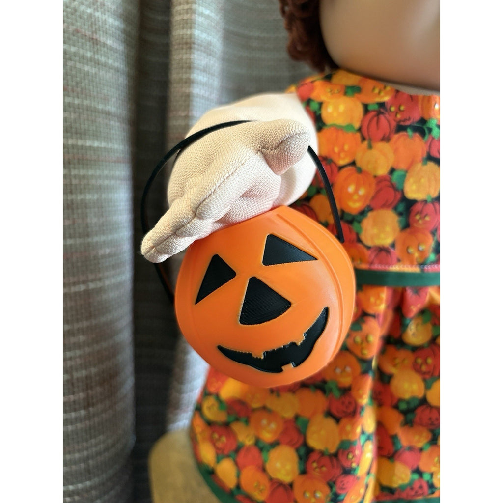 Cabbage Patch Kid 3D Printed Halloween Pumpkin Jack O Lantern Bucket Accessory