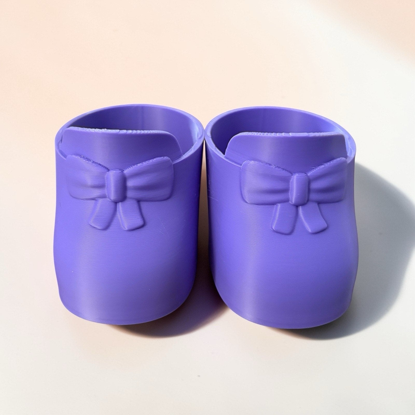 Replacement Shoes For 16” Cabbage Patch Kid 3D Printed Bow Loafers Purple