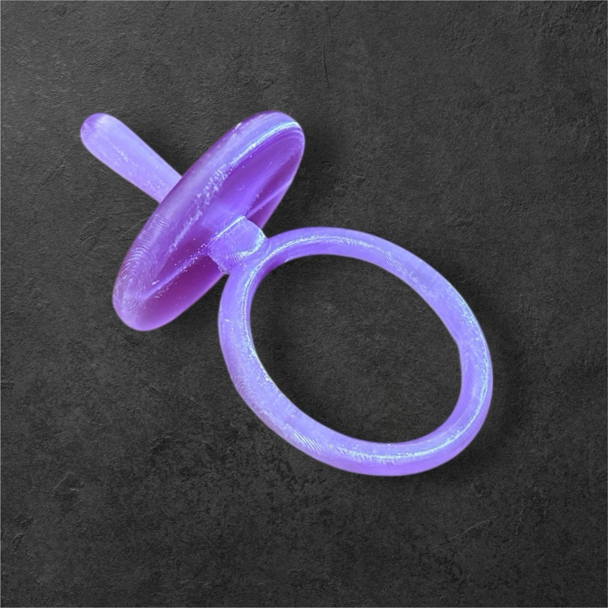 Replacement Pacifier For Cabbage Patch Kid Doll 3-D Printed Translucent Purple
