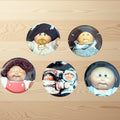 Set Of 5 Vintage Cabbage Patch Kids 2” Buttons Pinbacks 1980s CPK