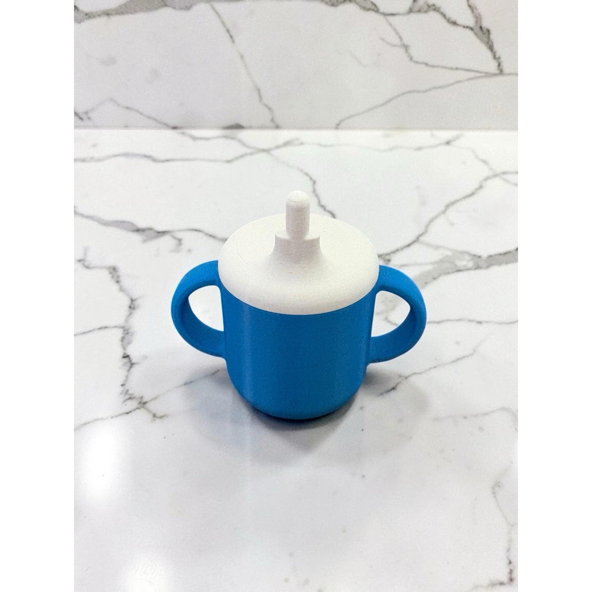 Cabbage Patch Kid Sippy Cup 3D Printed For Pacifier Mouth Dolls Blue White Top