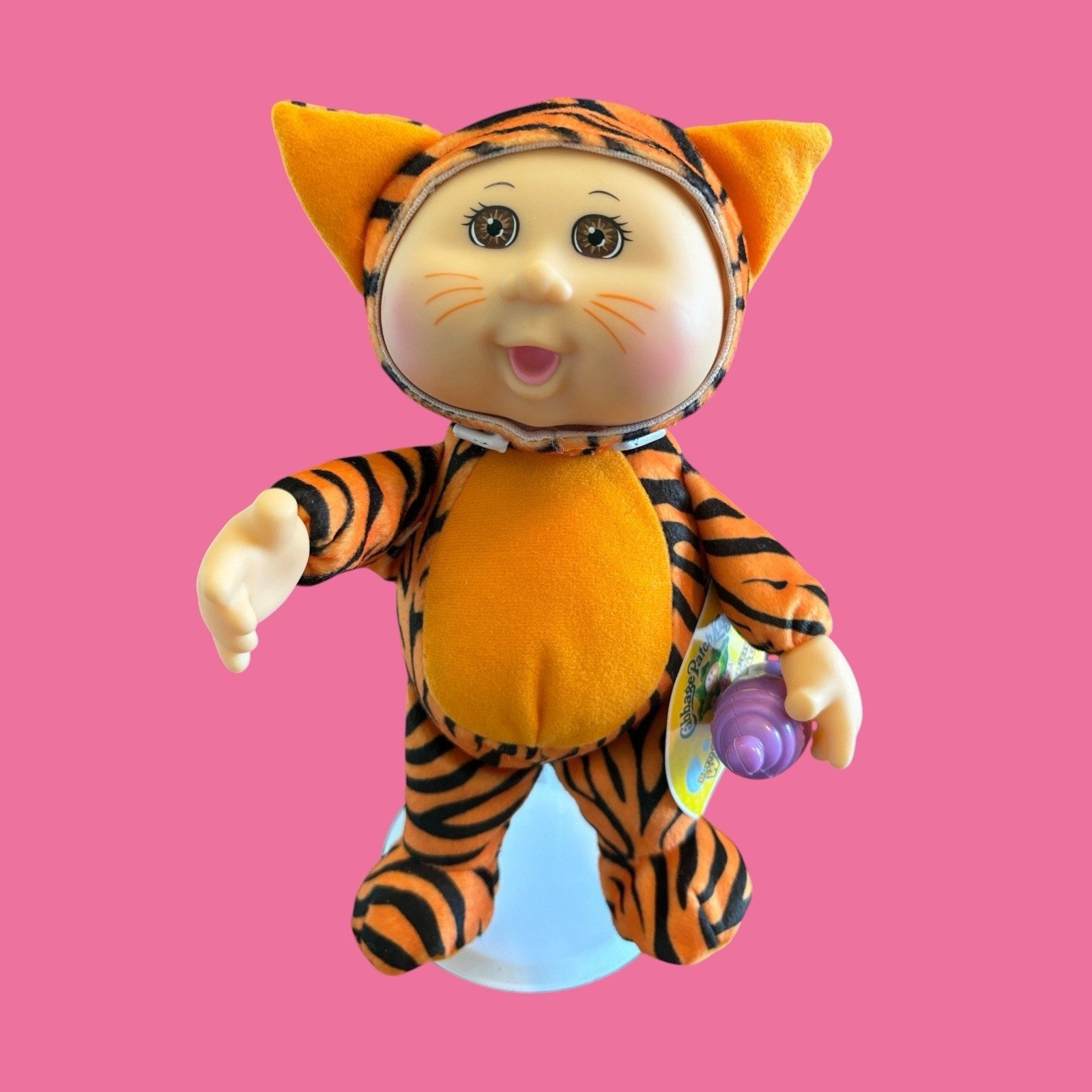 Cabbage Patch Kid Cutie Animal Doll - Born To Be Wild Orange Black Tiger New